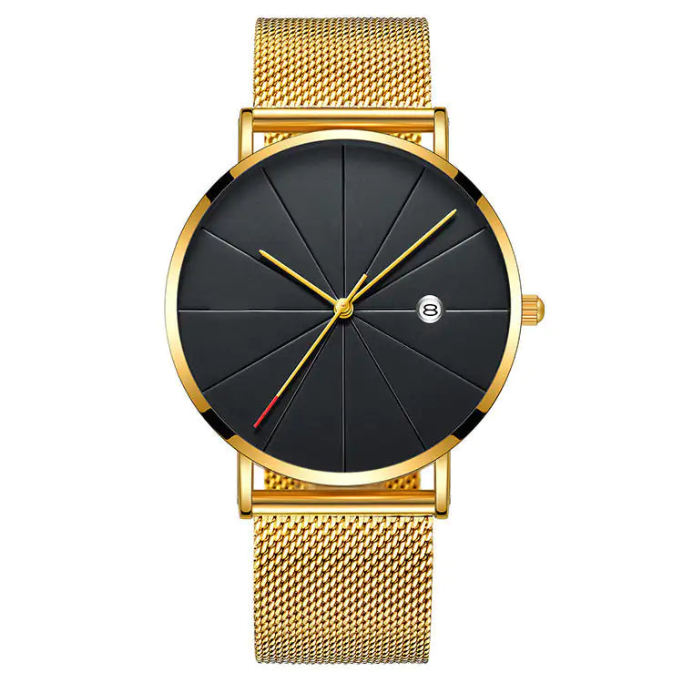 Sleek Steel Quartz Watch