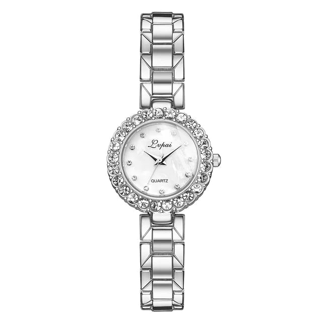 Women's Quartz Watch and Bracelet Set (Two Pieces)