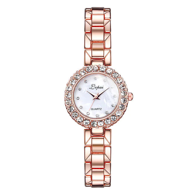 Women's Quartz Watch and Bracelet Set (Two Pieces)