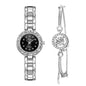 Women's Quartz Watch and Bracelet Set (Two Pieces)