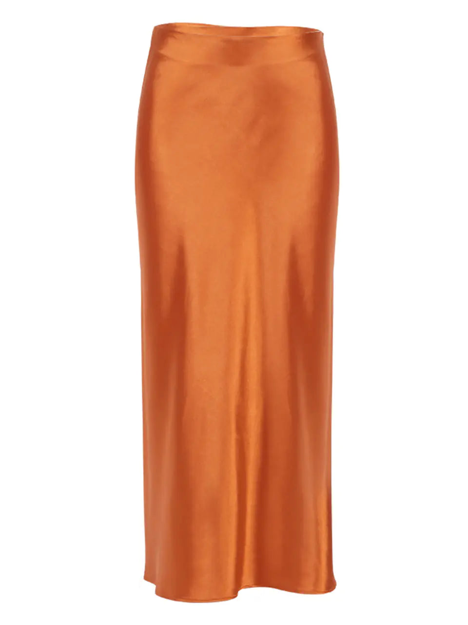 Elegant Satin Mid-Length Skirt