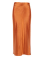 Elegant Satin Mid-Length Skirt