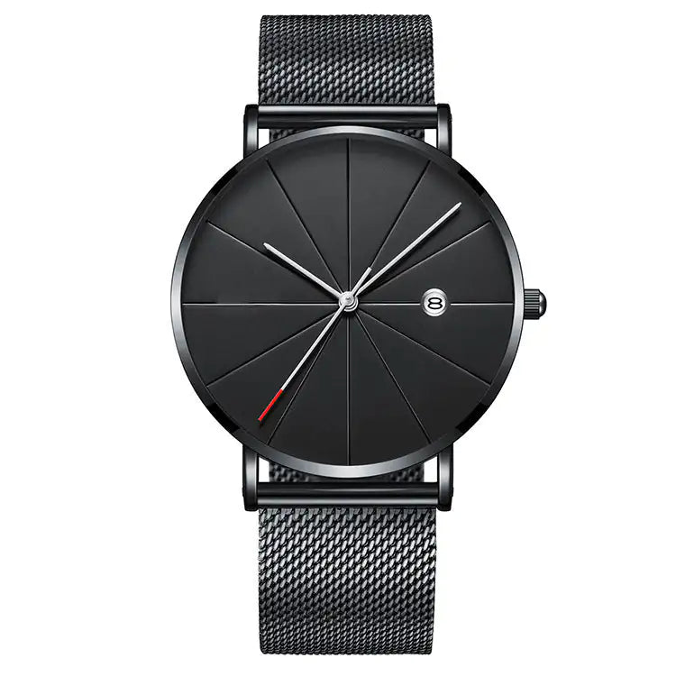 Sleek Steel Quartz Watch