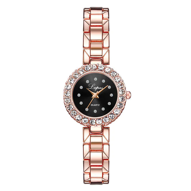 Women's Quartz Watch and Bracelet Set (Two Pieces)