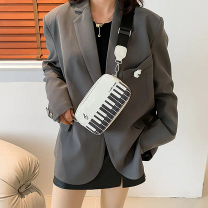 Cute Creative Piano Bag with Wide Shoulder Strap