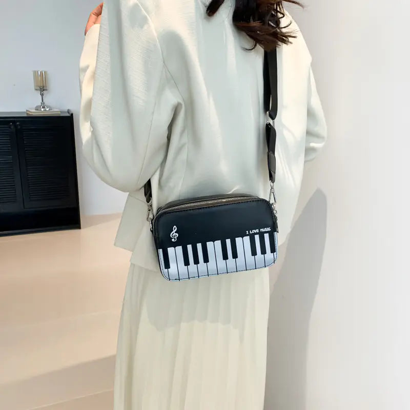 Cute Creative Piano Bag with Wide Shoulder Strap