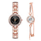 Women's Quartz Watch and Bracelet Set (Two Pieces)