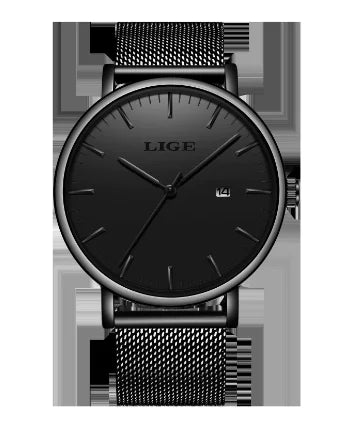 LIGE Italian Mesh Sleek Quartz Watch